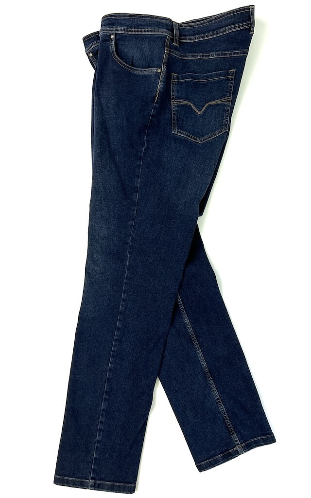 Темно-синие джинсы на худые ноги 46110406