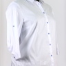 Белая рубашка с рукавом три четверти 21855172