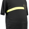 Черная футболка с золотистым принтом 23070725